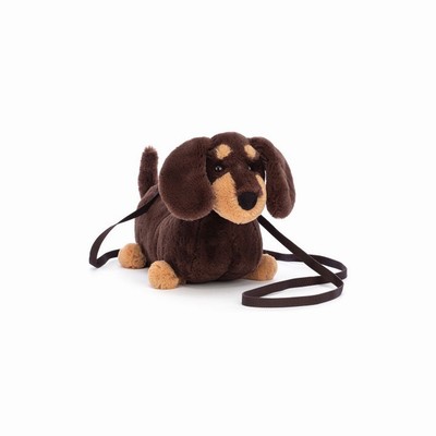 Jellycat Otto Sausage Dog Bag USA | 13209NYQS